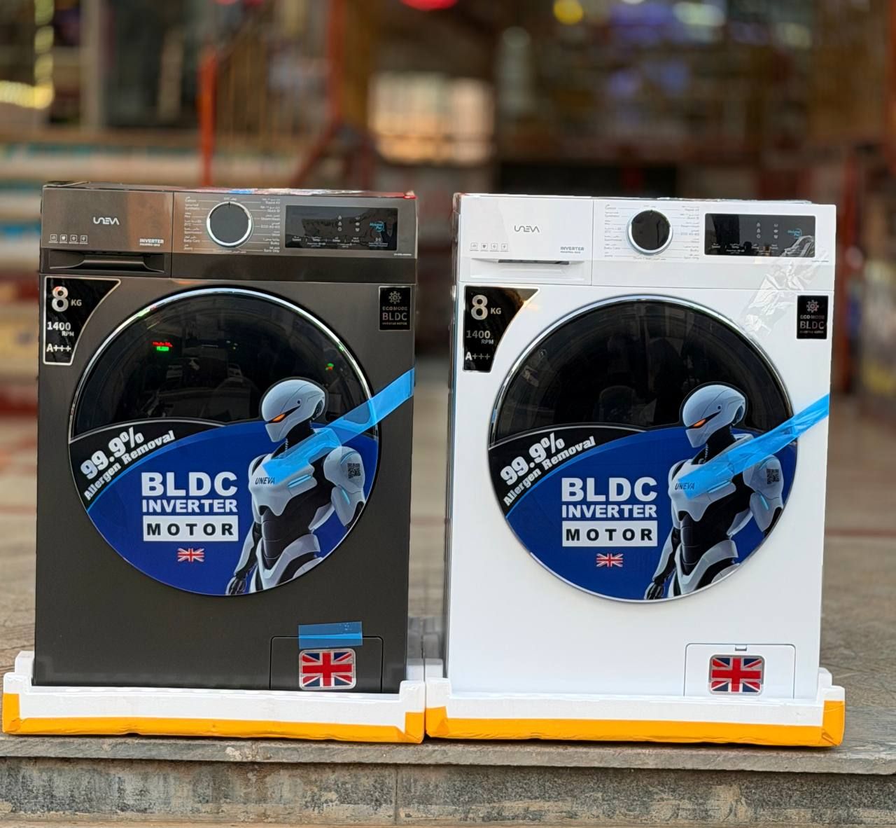 توضیحات ماشین لباسشویی یونیوا مدل UN-8WBL MAXPRO ظرفیت ۸ کیلوگرم|تاج شاپینگ