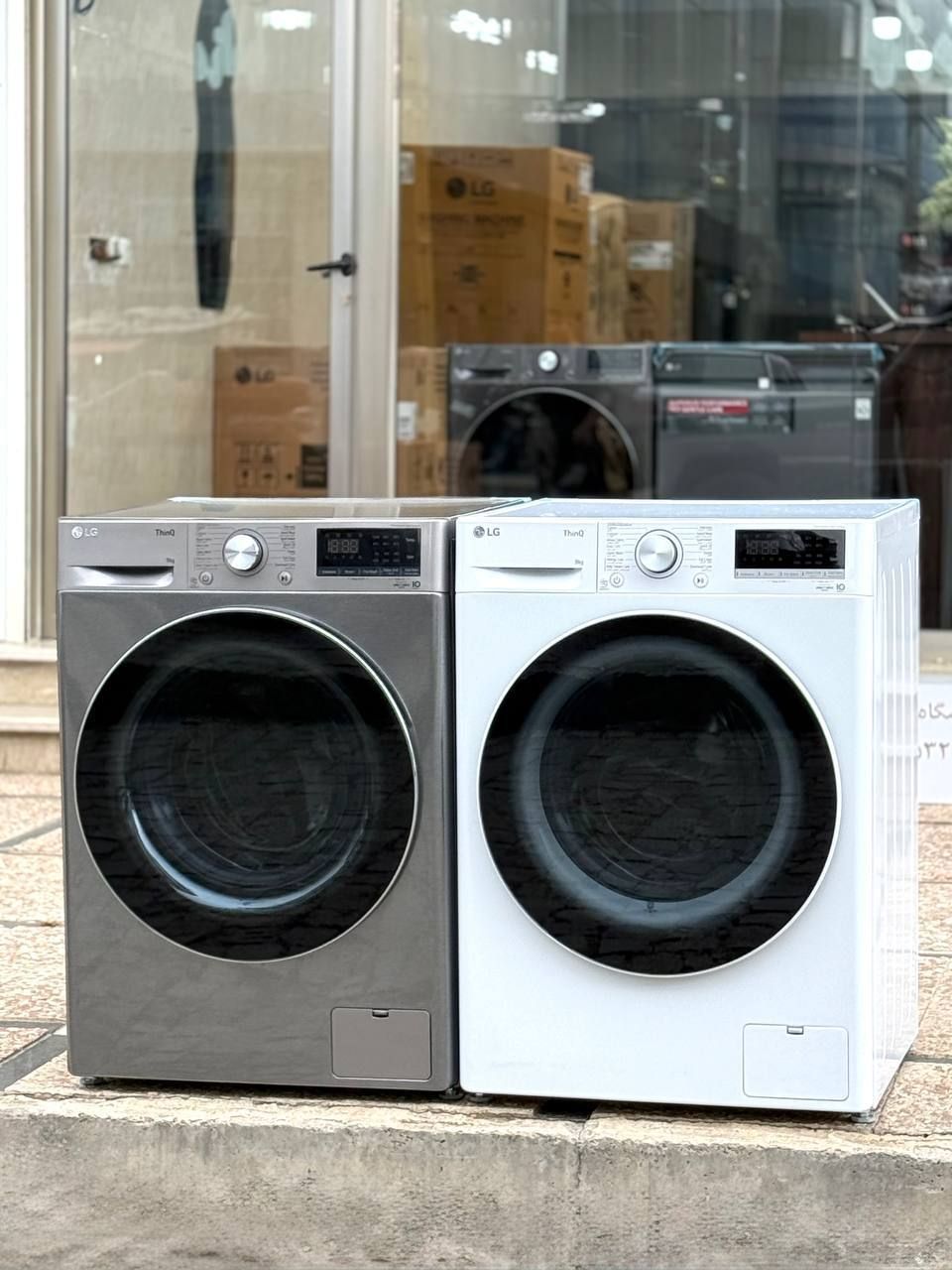 ماشین لباسشویی ال جی مدلهای F4R5VYG0W سفید و F4R5VYG2P سیلور|تاج شاپینگ