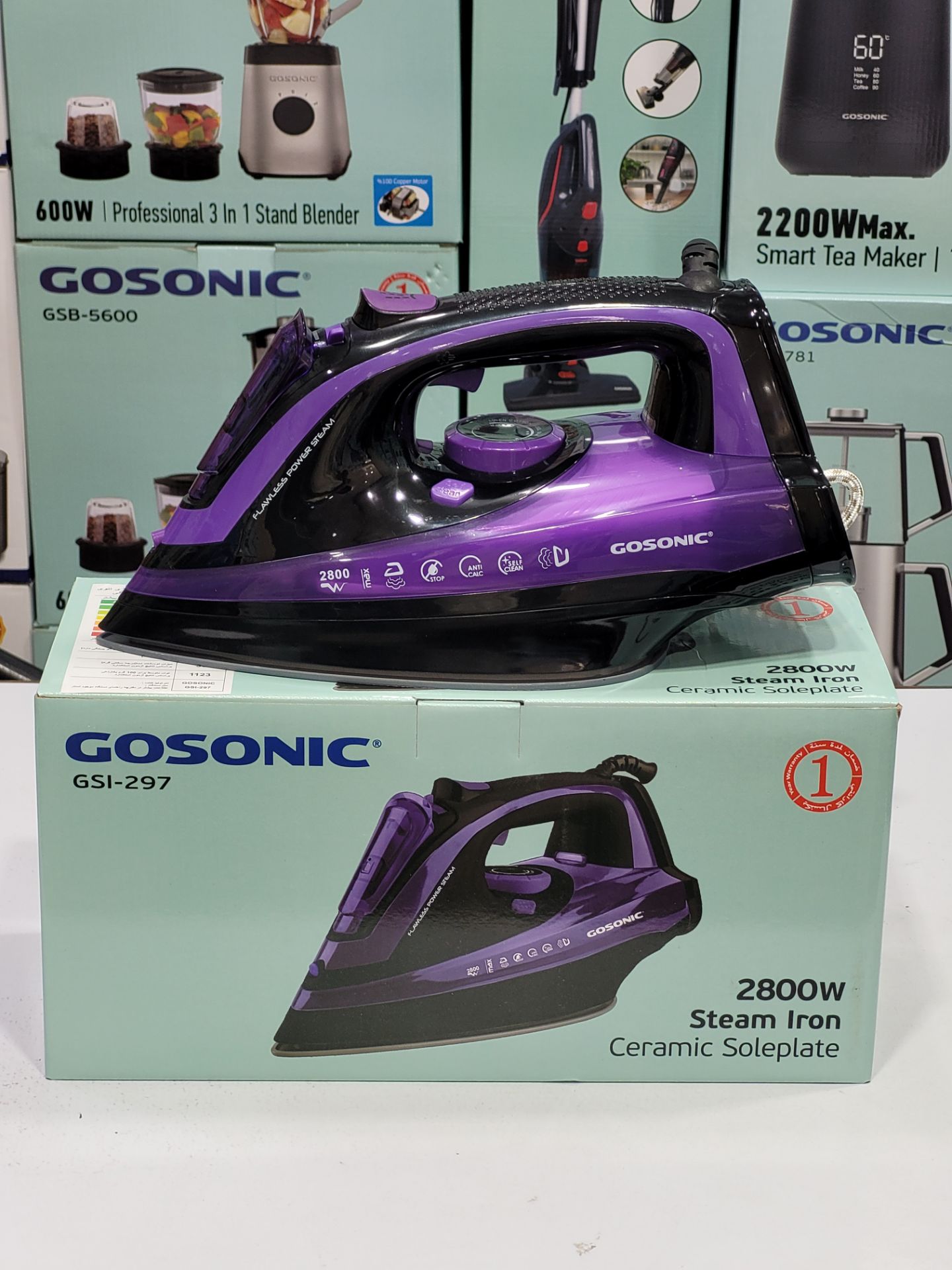 اتوبخار دستی گوسونیک/Gosonic مدلGSI297 ظرفیت  0.4 لیتر