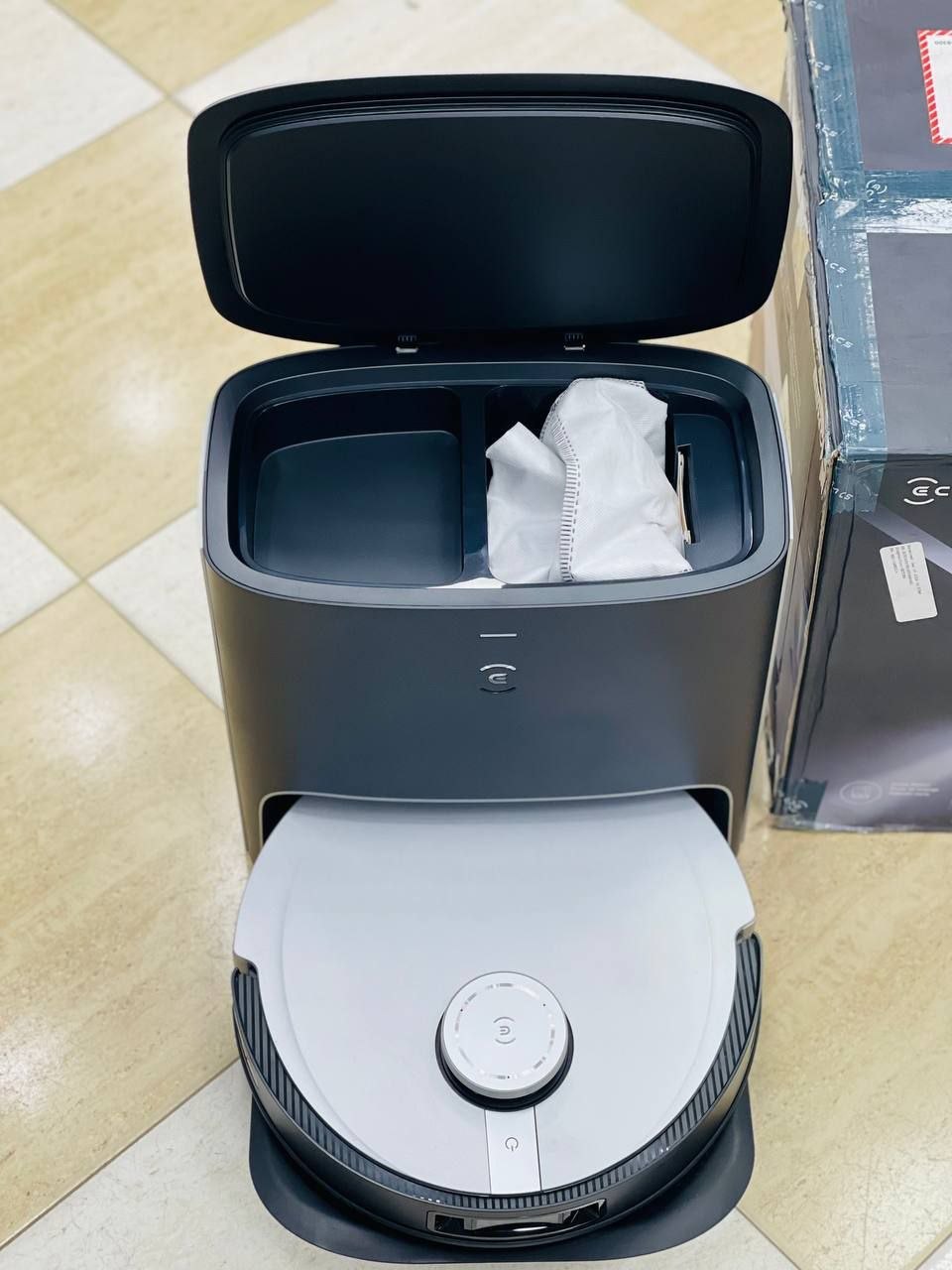 جارو رباتيك اكووكس|ECOVACSمدل (X1 PLAS)مجهز به سیستم طی کشی