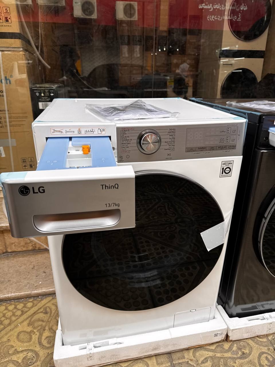 ماشین لباسشویی ال جی|LG مدل WDR1307BWP ظرفیت ۱۳ کیلوگرم خشک کن دار